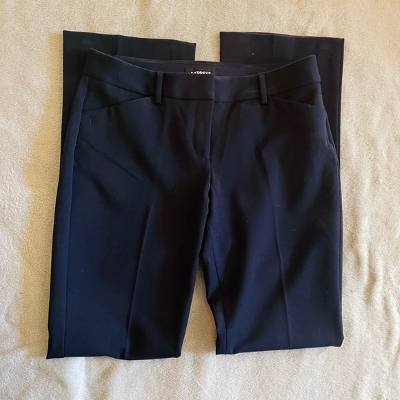 Express Navy Editor Barely Boot Pants - Picture 2 of 3
